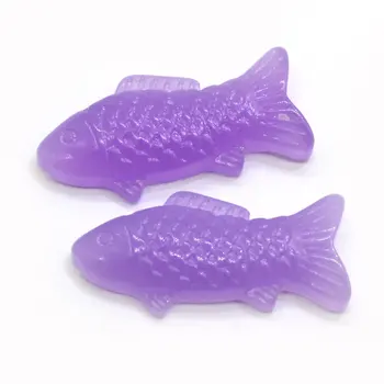 50/100buc Rășină Pește Jeleu Flatback Farmece de Animale Ocean Rășină Cabochons pentru Decor Acasă Copiii Caz de Telefon Arc de Păr Centru Bijuteriile