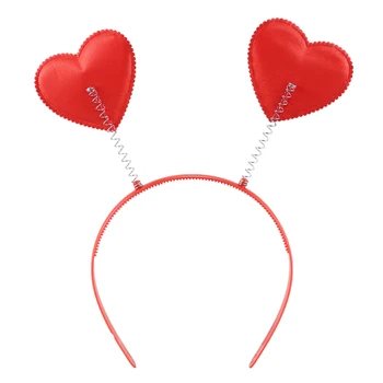 5PCS Roșu de Dragoste în Formă de Inimă cu Paiete, Bentita Ziua Îndrăgostiților Cerc Păr de Păr Buclă Incuietoare de Păr Banda de Păr Accesorii de Par Rochie de Acces