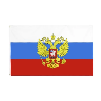 60X90/90X150CM rusă Emblemă Națională Bilaterale Eagle Flag