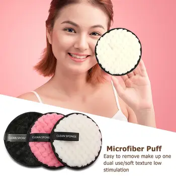 6pcs Cosmetice Puf Set din Microfibra Remover Reutilizabile Îngrijire Curățare Make-up Tampoane Lavabile din Bumbac Tampoane de Îngrijire a Pielii Curate Puf