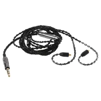 8 8 Cota de 3,5 MM/TIP C Cască MMCX Cablu cu Microfon/Control Volum pentru Shure SE215 SE315 SE425 SE535 SE846 UE900 WESTONE SONY