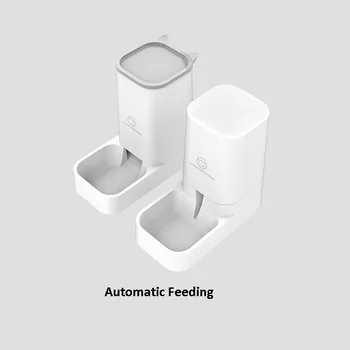 Animale de companie alimentator automat de pisici câine de apă alimentator automat de alimentare alimentator demontați design anti-blocat automat de alimentare castron