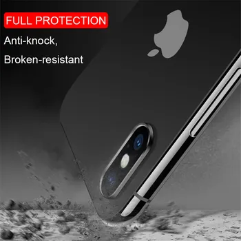 Aparat de fotografiat Lentile de Sticla + Metal Inel de Caz pentru IPhone SE 2 2020 8 7 6 6s Plus SE2 XR X XS 11 Pro Max Ecran Protector de Acoperire