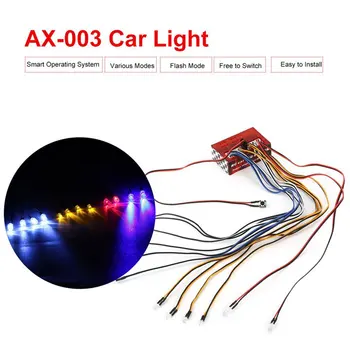 AX-003 Multi-funcția Ultra Luminos LED-uri Lampa de Sistem Kit Pentru 1/10 1/8 RC Masina HSP Traxxas CC01 Axial SCX10 D90