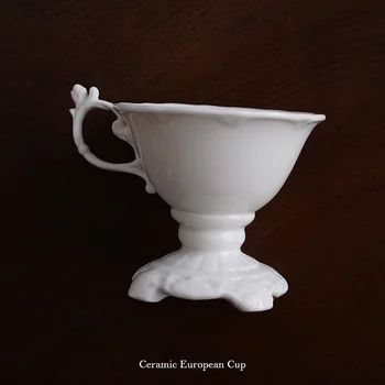 Britanic relief cana de cafea Europene palat în stil ceramic înalt oblic ceașcă ceașcă de ceai după-amiază lapte ceașcă de ceai de Flori ceașcă de ceai CL102705