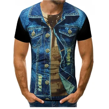 Bărbați Supradimensionate tricou Casual cu Mânecă Scurtă Sus Distractiv de Imprimare Model Vrac Sport pentru Bărbați și Femei T-shirt 110 Dimensiune 6XL