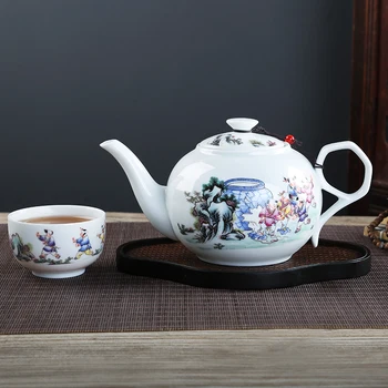 Ceainic Ceramic mare, rezistent la temperaturi ridicate de uz casnic capacitate mare de filtrare ceainic ceai Kung Fu singur set oala 1000ml
