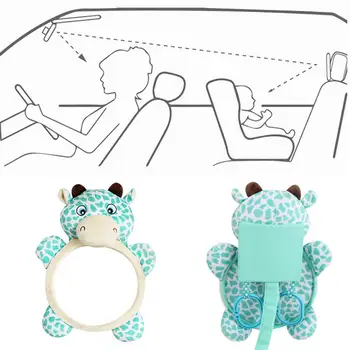 Copil Drăguț Confruntă Spate Oglinzi Reglabile Safety Car Baby Oglinda Din Spate A Scaunului Tetiera Retrovizoare Oglinda Auto De Siguranta Pentru Copii Monitor Nou