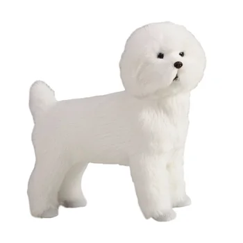 Creative Bichon Frise Cățeluș De Pluș Drăguț Simulare Teddy Câine Papusa De Plus Cadou De Ziua Decor