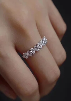 Delysia Regele Femeile Formă De Fluture Inel De Cupru Incrustate Cu Diamante Simplitate Logodna Bijuterii