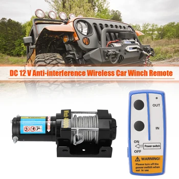 Electric Winch de Recuperare Kit ZL4000LB-2 4000lbs ATV, Camion Remorcă Auto DC12V Anti-interferențe Auto fără Fir Control de la Distanță Vinciuri