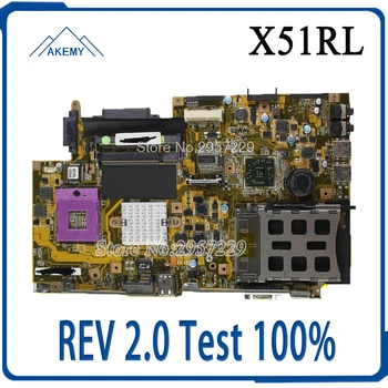 En-gros X51RL laptop placa de baza mainboard REV 2.0 Test lucru bun S-6