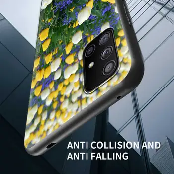Flori de lalea Silicon TPU Caz de Telefon Pentru Samsung Galaxy A32 A52 4G A72 5G A51 A71 A21s A31 A12 A41 A01 A91 Acoperi Coque