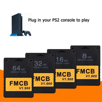 Free McBoot v1.966 8MB/16MB/32MB/64MB Card de Memorie pentru PS2 Consola FMCB versiune 1.966 FMCB Extins Carte de Joc Saver