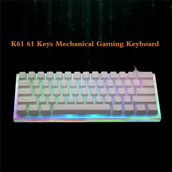 Gamakay K61 Hot Swappable 61 De Taste Tastatură Mecanică de Gaming Tyce-C prin Cablu RGB cu iluminare din spate Gateron Comutator Cristalină de Bază
