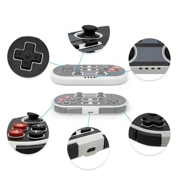 Gamepad Wireless Mini Retro Bluetooth-compatibil Joc Joystick Controler de la Distanță Pentru iOS/Android/Switch/Jocuri PC Joypad Consola