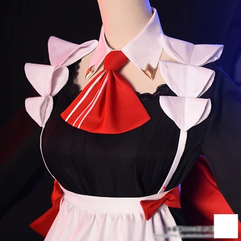 Genshin Impact KFC Comun Menajera Costume Cosplay Joc Noelle Periferice Fata de Lolita Haine Anime Proiect Bereta Șorț Arc Colanti