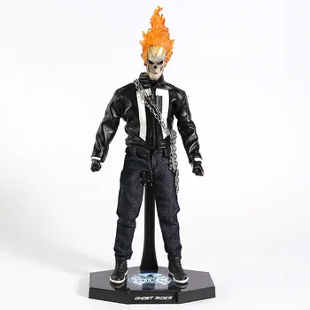 Ghost Rider 1/6 din PVC figurina de Colectie Model de Jucărie cu LED-uri Lumina