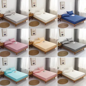 GOANG Bumbac cearceaf elastic montate foaie cuplu capacul saltea moale, confortabil, lenjerie de pat lenjerie de pat de lux textile acasă
