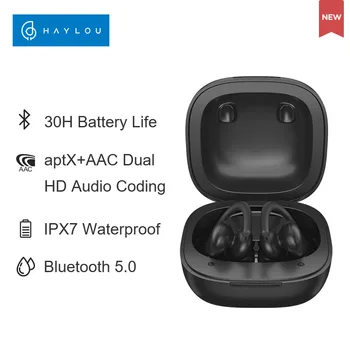 Haylou T17 TWS Bluetooth 5.0 Cască QCC3040 Chip Wireless de Încărcare Aptx+AAC Dual HD Audio de Codificare rezistent la apa IPX7 Sport cască