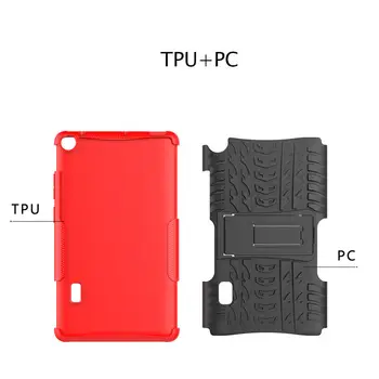Hibrid Armura Kickstand Silicon Tableta Caz pentru Huawei MediaPad T3 7 BG2-W09 Caz 7.0 inch WiFi Versiune Stand Funda Acoperi