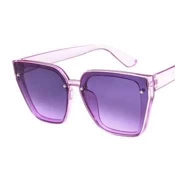 HKNA Nou Pătrat ochelari de Soare Femei 2021 Supradimensionate Gradient de Ochelari de Soare pentru Femei Sălbatice Vintage Oglinda Gafas De Sol Mujer Unisex