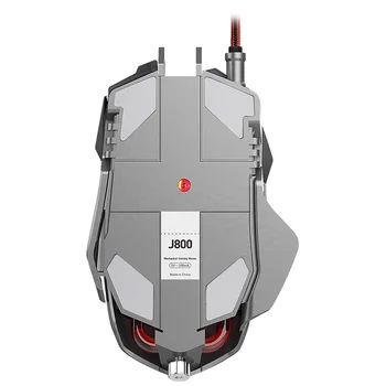 Iluminat Mecanic cu Fir Mouse, 6400DPI Reglabil Definiție Gaming Mouse Gamer de PC-Accesorii Magnetice Contragreutate Bloc