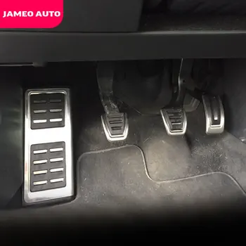 Jameo Auto din Oțel Inoxidabil LHD Masina Pedale de Gaz Auto de Frână Restul Pedala de Acoperire pentru toate modelele Audi A3 8V 2013 - 2021 Piese de schimb Protector