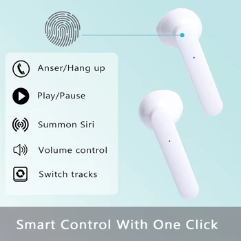 JIMARTI S88 TWS Wireless touch Bluetooth 5.0 Căști HIFI calitate audio digital cu LED-uri afișează jocuri pernuțele pentru căști
