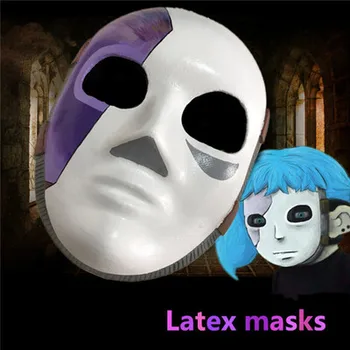 Jocul Sally Față Mască de Latex Cosplay Costum Prop Accesorii SallyFace Albastru doamna peruca Sally peruca cosplay masca