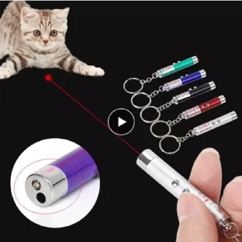 Jucarie Pisica Livrările de animale de Companie LED Laser de Jucarie Pisica cu Laser Convenabil Pisici Cat cu Laser Pointer Stilou Interactiv Jucărie de Culoare Aleatorii Creative Amuzant