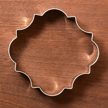 KENIAO Placă de Cookie-Cutter - 9.2 x 9.2 CM - Cadru Biscuit / Fondant / Pâine / Clatita Matrite - Oțel Inoxidabil