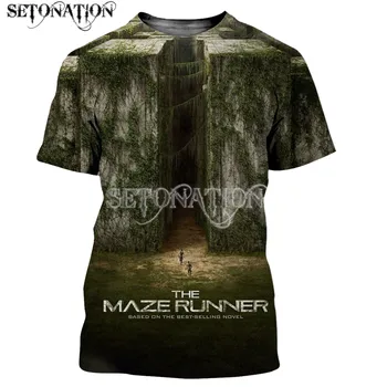 Labirint Runner Bărbați/femei de Moda Noua Cool 3D Imprimate T-shirt Stil Casual Tricou Streetwear Topuri Dropshipping