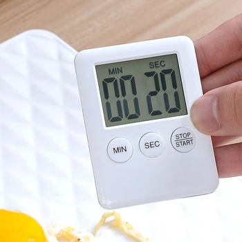 LCD Ecran Digital Timer Bucătărie Pătrat de Gătit Alarma Numărătoarea inversă Magnet Ceas Dropshipping
