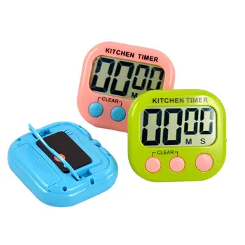Magnetic LCD Digital de Bucatarie Temporizator Alarma cu Stand Alb Timer Bucătărie Practice de Gătit Timer Ceas Deșteptător