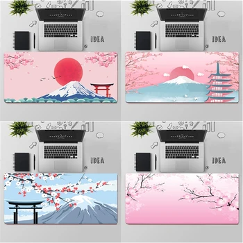 Maiya Japoneză pink cherry blossom stil de joc Jucător de birou laptop Cauciuc Mouse-ul Mat Transport Gratuit Mari Mouse Pad Tastaturi Mat