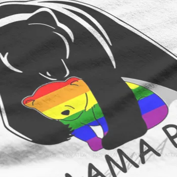 Mama Urs Harajuku Tricou LGBT Pride Lună Lesbiene, Gay, Bisexuale, Transgender Creative Topuri Tricou Barbat Maneca Scurta Cadou Haine