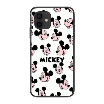 Mickey si Minne Stil Telefon Caz acoperire Pentru iphone 12 pro max 11 8 7 6 s XR + X XS SE 2020 mini black mobil shell