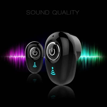 Mini Bluetooth Căști Fără Fir În Ureche Căști S650 Stereo Bass Sport Bluetooth Căști Handsfree Cu Microfon Pentru Telefon Mobil