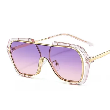 Moda Nou dintr-O bucata ochelari de Soare Femei Bărbați 2021 Colorate, Ochelari de Soare Nuante Ochelari Lady Lux de Brand Designer de Ochelari de soare UV400