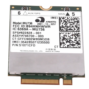 MU736 WiFi Card WWAN Card Modulul 3G pentru HP ProBook 430 440 640 645 650 655 G1 ZBook 17 EliteBook 850, 820 G1