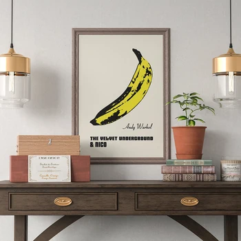 Mână Trage Banana Poster și Imprimeuri Pop Art Decor Pictura pe Panza Clasica Poze de Perete Pentru Camera de zi Bucatarie Decor Acasă