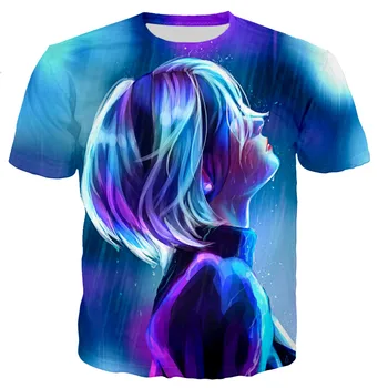 Nier Automate Bărbați/femei de Moda Noua Cool 3D Imprimate T-shirt Stil Casual Tricou Streetwear Topuri