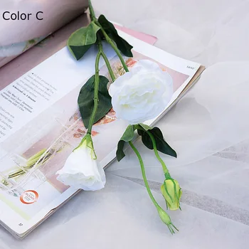 NOI lisianthus alb de mătase artificială flori acasă masa decor de masă de fotografie floral floristica consumabile