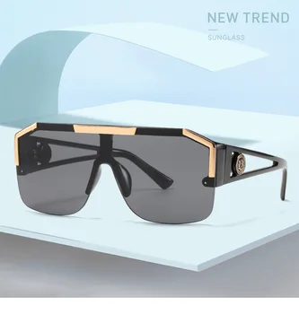 Noul cap de leu dintr-o bucata ochelari de soare femei 2021 high-end de lux tendință mare cadru bărbați și femei ochelari de soare personalitate uv400 ochelari