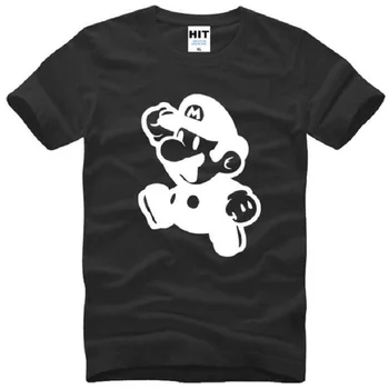 Noul Designer Supermario Tricouri Barbati din Bumbac cu Maneci Scurte O-Gât Mario Brothers Bărbați T-Shirt de Moda de sex Masculin Desene animate Sus Teuri S-3XL
