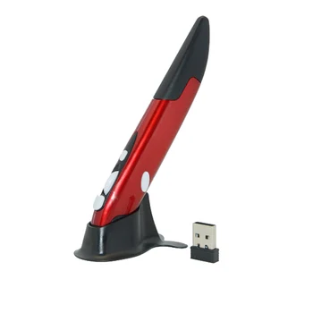 Noul Wireless Pen Mouse-ul de 2.4 GHZ Mouse de Calculator USB, 1600DPI Roșu Reglabil Soareci mouse-ul fără fir Pentru PC, Laptop 2021