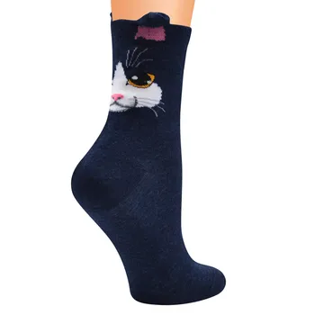 Nouă Femei Șosete de Moda Ciorapi de Bumbac Casual Casual Animal Print Model Harajuku Doamna Șosete Tub Sosete Confortabile носки