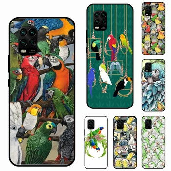 Papagali colorate Pentru POCO X3 Pro M3 F1 F2 F3 Telefon Caz Pentru Xiaomi Mi 11 Ultra Lite Mi Nota 10 9T 10T Pro