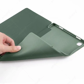Pentru Samsung Galaxy Tab A7 10.4 2020 SM-T500 SM-T505 Moale TPU Tri-fold sta Capacul din Spate Reglabil Caz de Protecție Pentru Tab A7